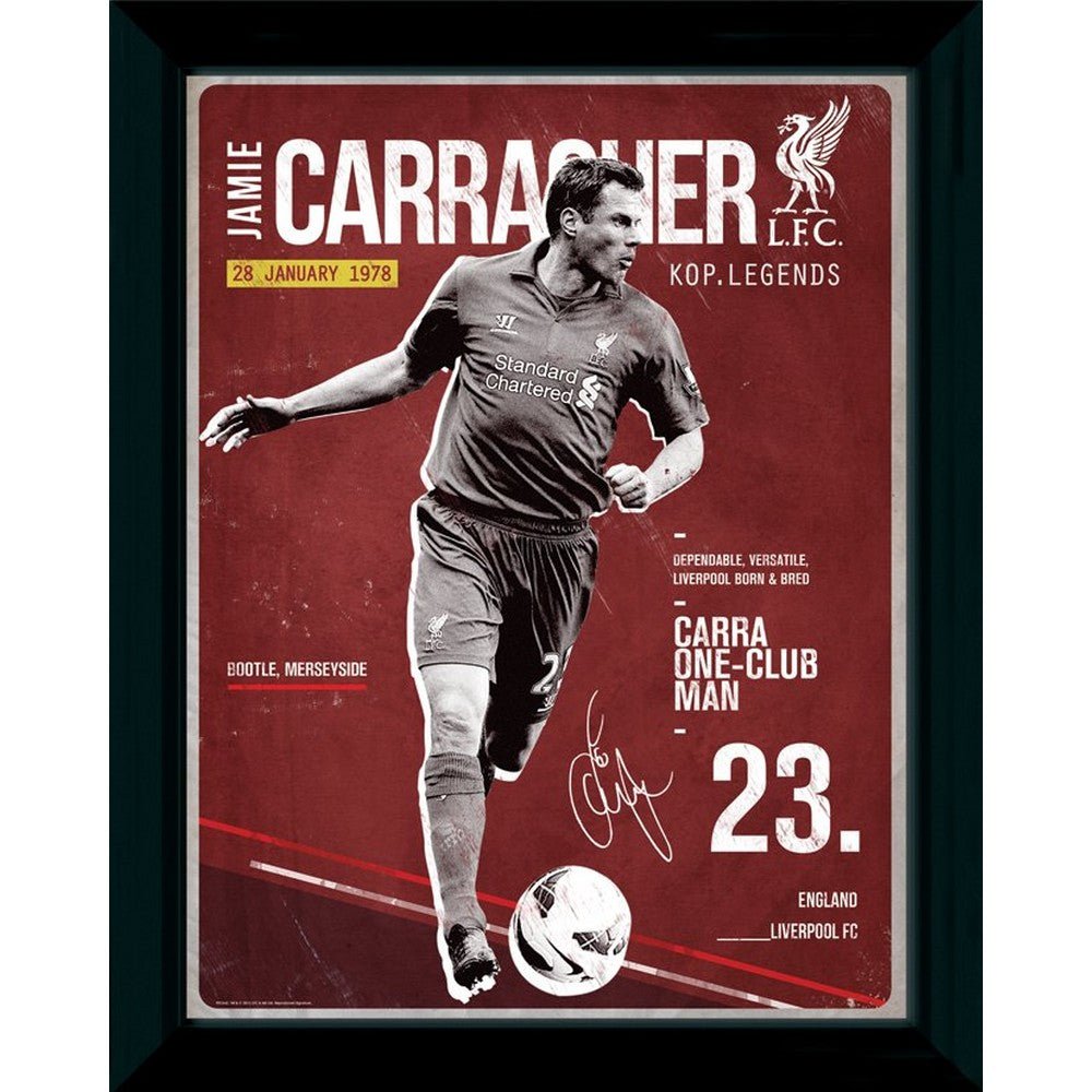 LIVERPOOL FC リヴァプールFC - Carragher Retro / インテリア額 - PGS
